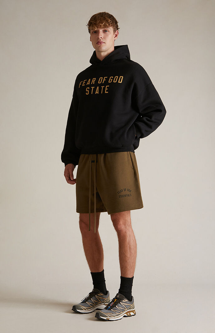 パーカー・フーディ FEAR OF GOD Men Hoodies FGE25051311FLC BLACK Fear of God Essentials Black Fleece Hoodie | PacSun