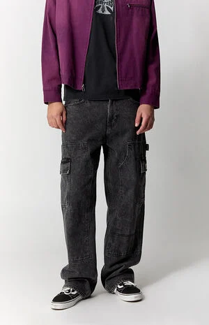 Dylan Baggy Jeans Cargo Carpenter Faded Black image number 2