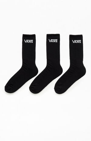 3-Pack Black Classic Crew Socks image number 2