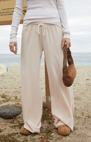 Pink Striped Anastasia Sweatpants image number 2