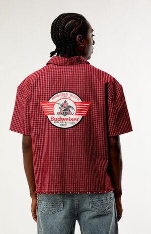 by Pacsun Stamp Logo Woven Shirt image number 2