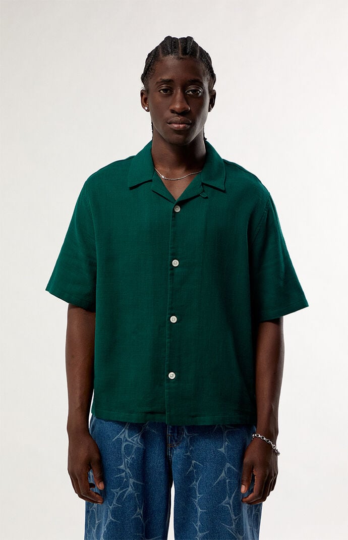 Pacsun Green Dean Camp Shirt