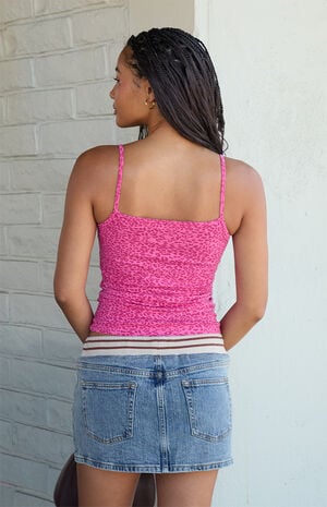 Pink Tiffany Leopard Tank Top image number 4