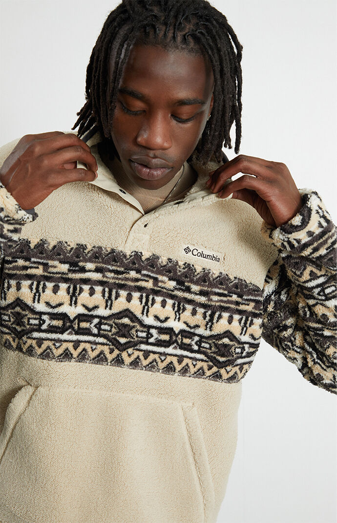 Half sales button sweatshirt