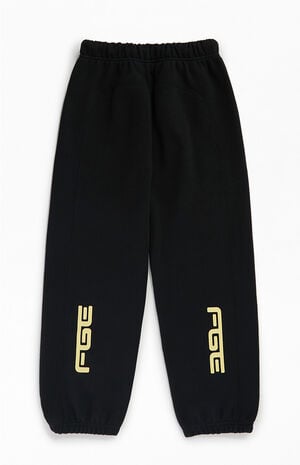 Kids Vintage Black Classic Moto Jogger Sweatpants image number 2