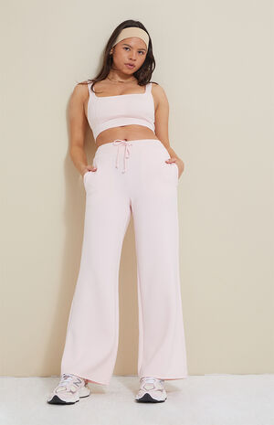 Active Pink Beau Wide Leg Sweatpants image number 1