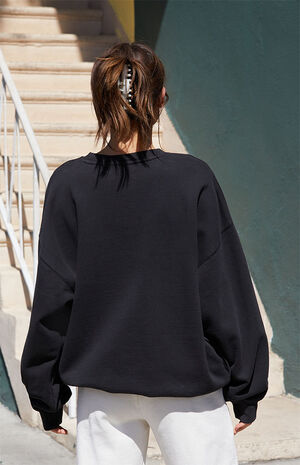 Black New York Crew Neck Sweatshirt image number 3