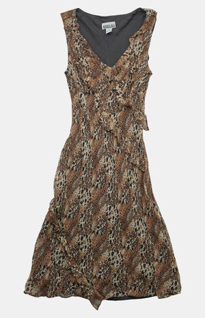 2000s Animal Print Midi Dress image number 1