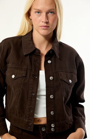 Dove Cropped Denim Jacket image number 2