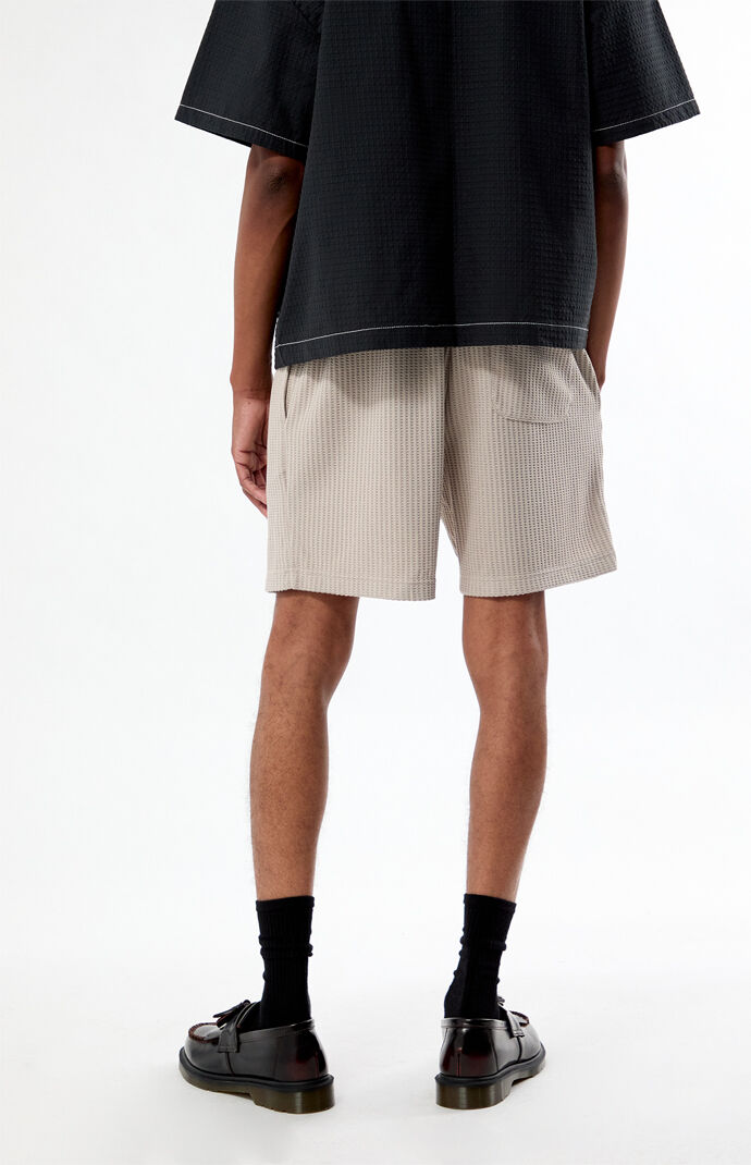 Pacsun Heather Gray Waffle Knit Shorts | Pacsun