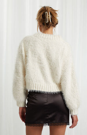 Satin Lace Mini Skirt image number 4