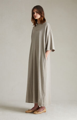 Women's Core Heather 3/4 Sleeve T-Shirt Dress image number 4