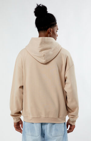 Tan zip up hoodie Clearance