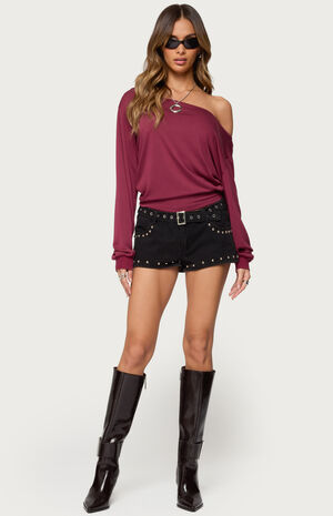 Nannie Off Shoulder Oversized Top image number 5