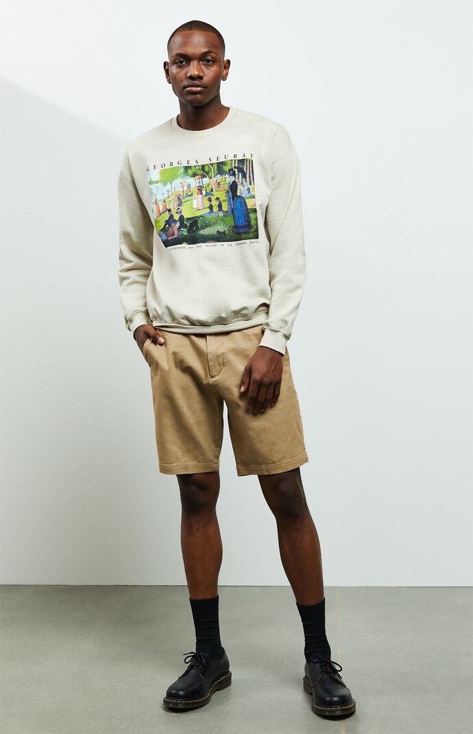 Khaki Slim Fit Chino Shorts