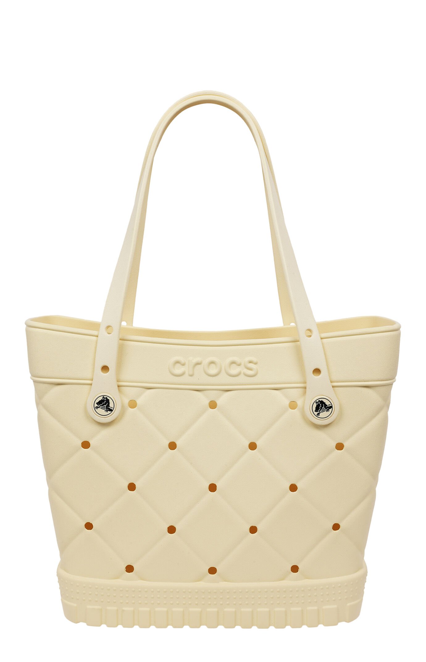 Crocs Yellow Medium Quilted Tote Bag