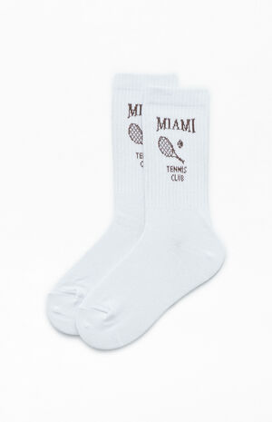 Miami Tennis Club Crew Socks image number 1