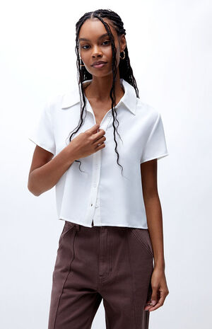 '90s Button Down Woven Top image number 1