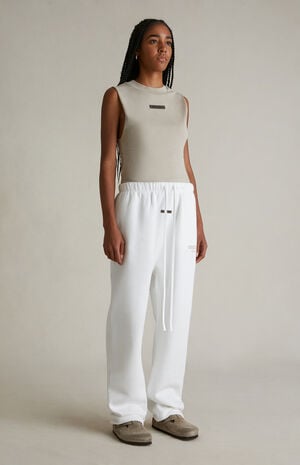 Women's Cloud White Relaxed Sweatpants image number 2
