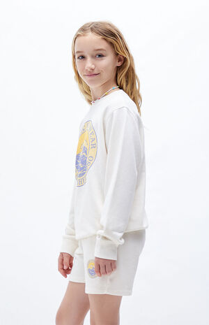Cream Wave Pacific Sunwear Crew Neck Sweatshirt image number 2