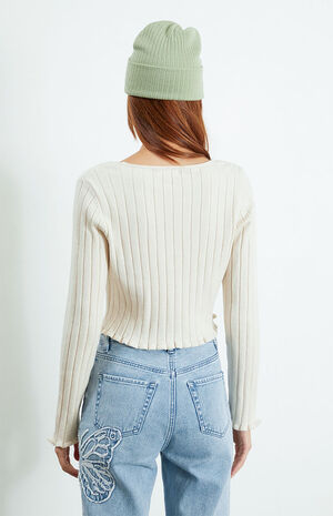 LA Hearts Cropped V-Neck Cardigan PacSun