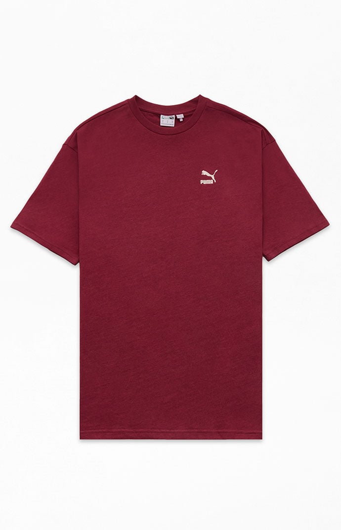 Puma maroon cheap t shirt