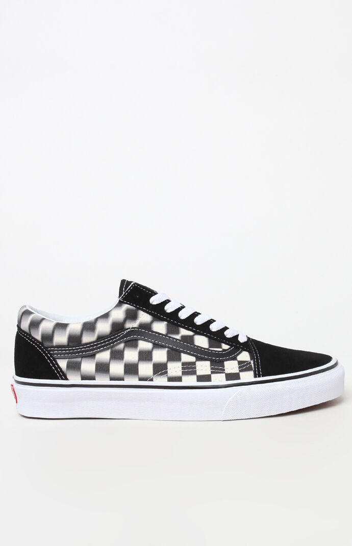 Vans Blur Check Old Skool Shoes Pacsun