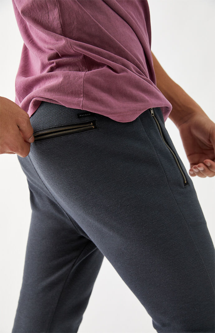 Zip Pocket Paneled Fleece Sweatpants