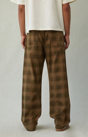 Dylan Baggy Jeans Plaid Brown image number 5