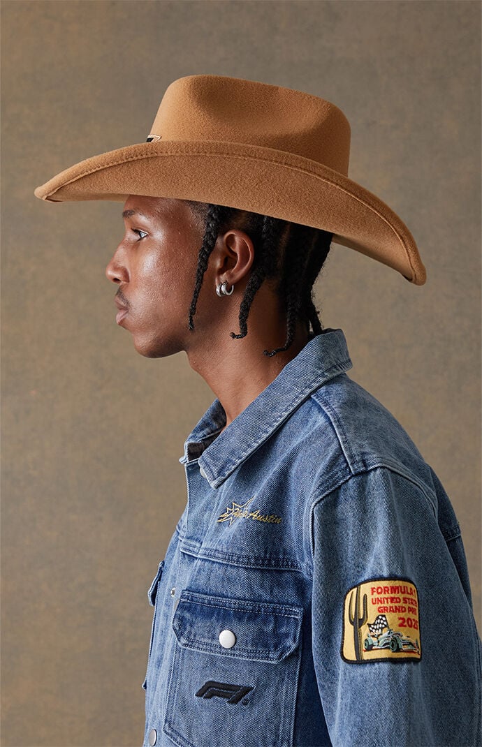Formula 1 x Pacsun United States Grand Prix 2025 Wheat F1 Cowboy Hat