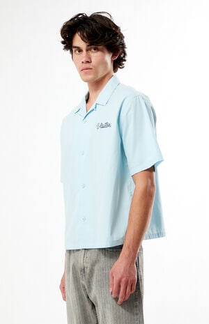Farms Blue Woven Camp Shirt&nbsp; image number 3