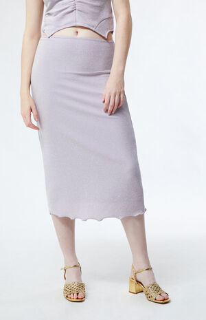 Ayra Lavender Frost Midi Skirt image number 2