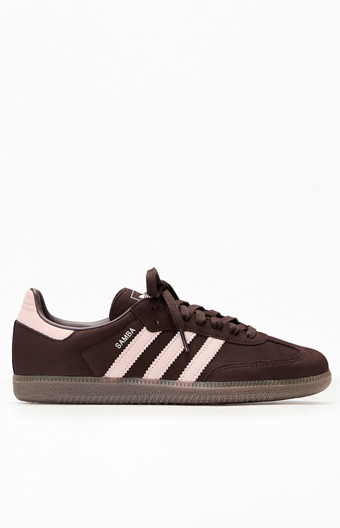 adidas Brown & Pink Samba OG Shoes