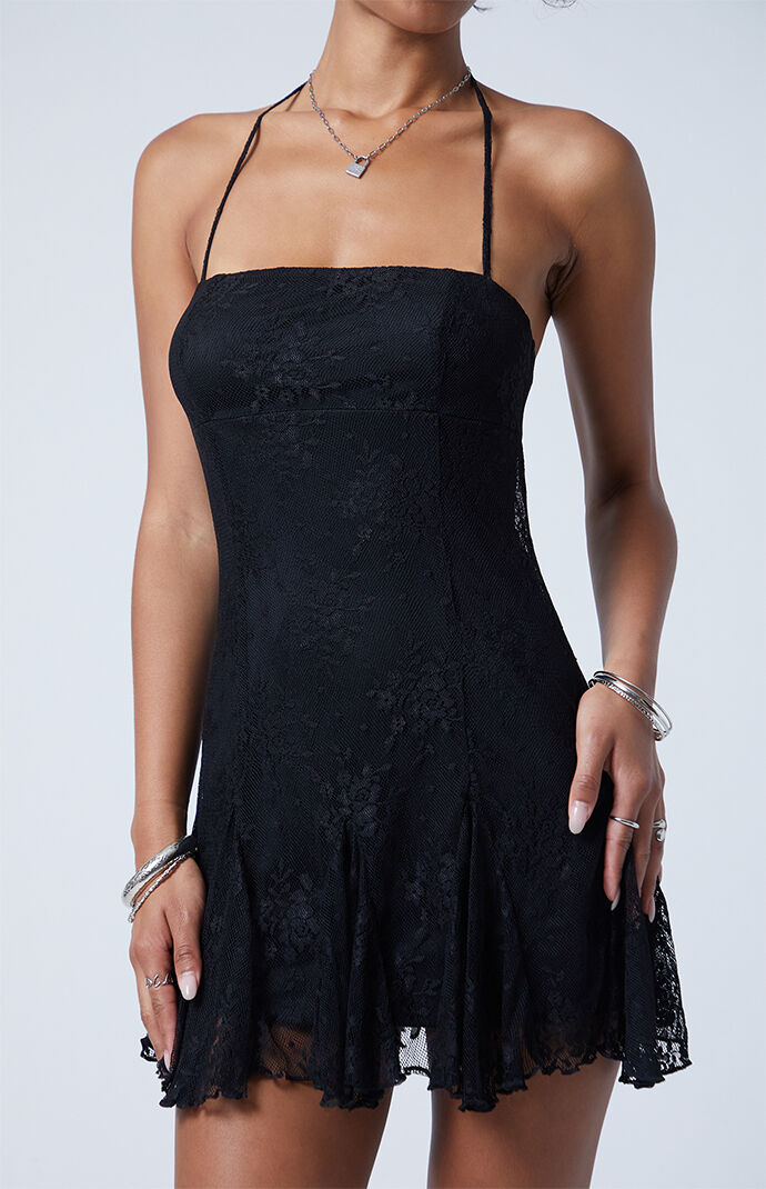 Third Charm Indy Floral Lace Mini Dress | PacSun