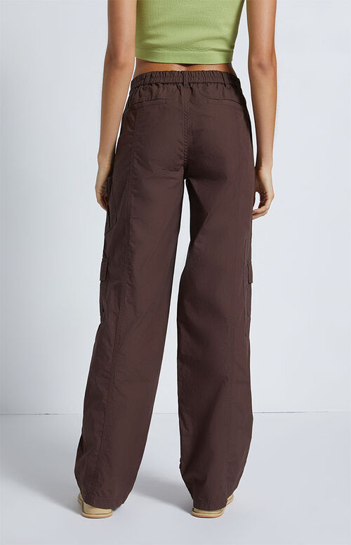 PacSun Brown Low Rise Baggy Cargo Pants PacSun