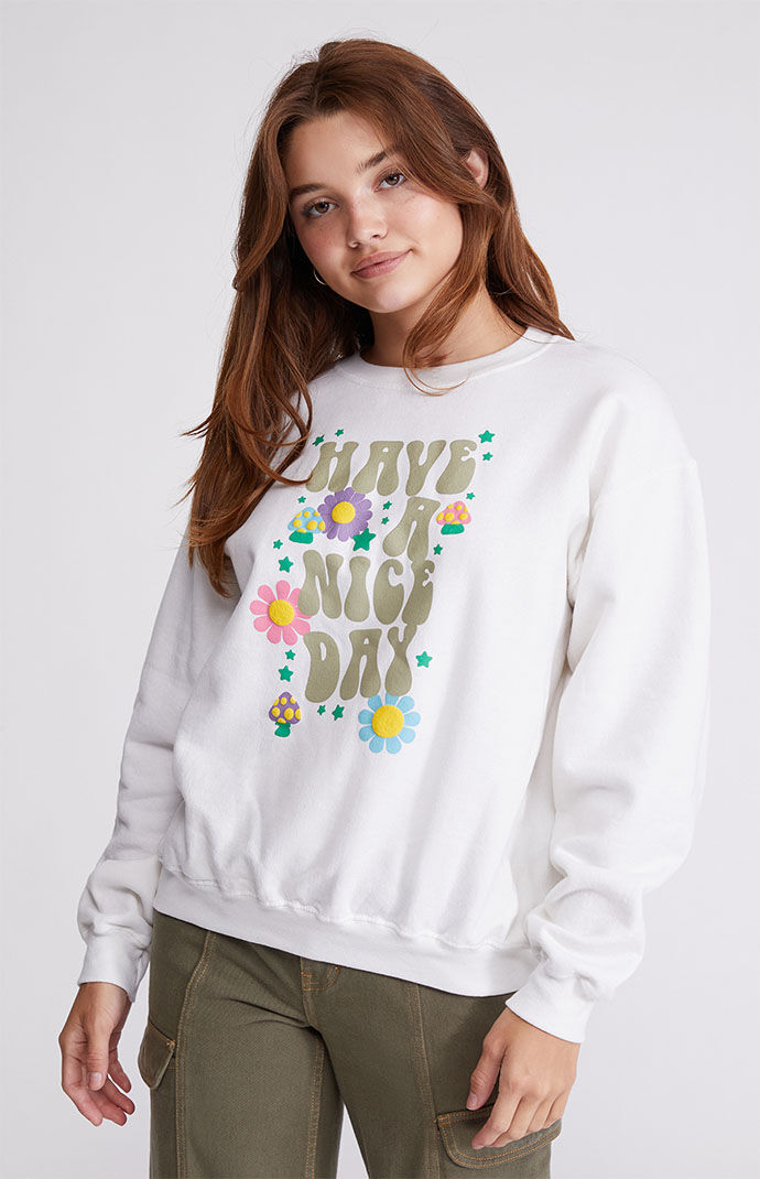 LA Have A Nice Day Crew Neck Sweatshirt 