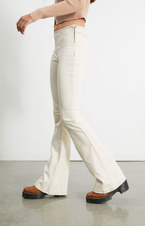 Bone Low Rise Flare Pants image number 3