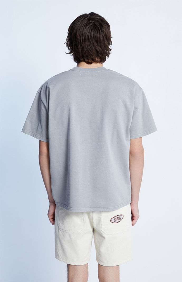 Gray oversized t shirt clearance