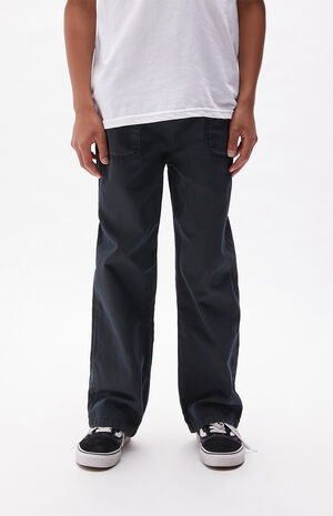 Black Pull-On Wide Leg Pants image number 1