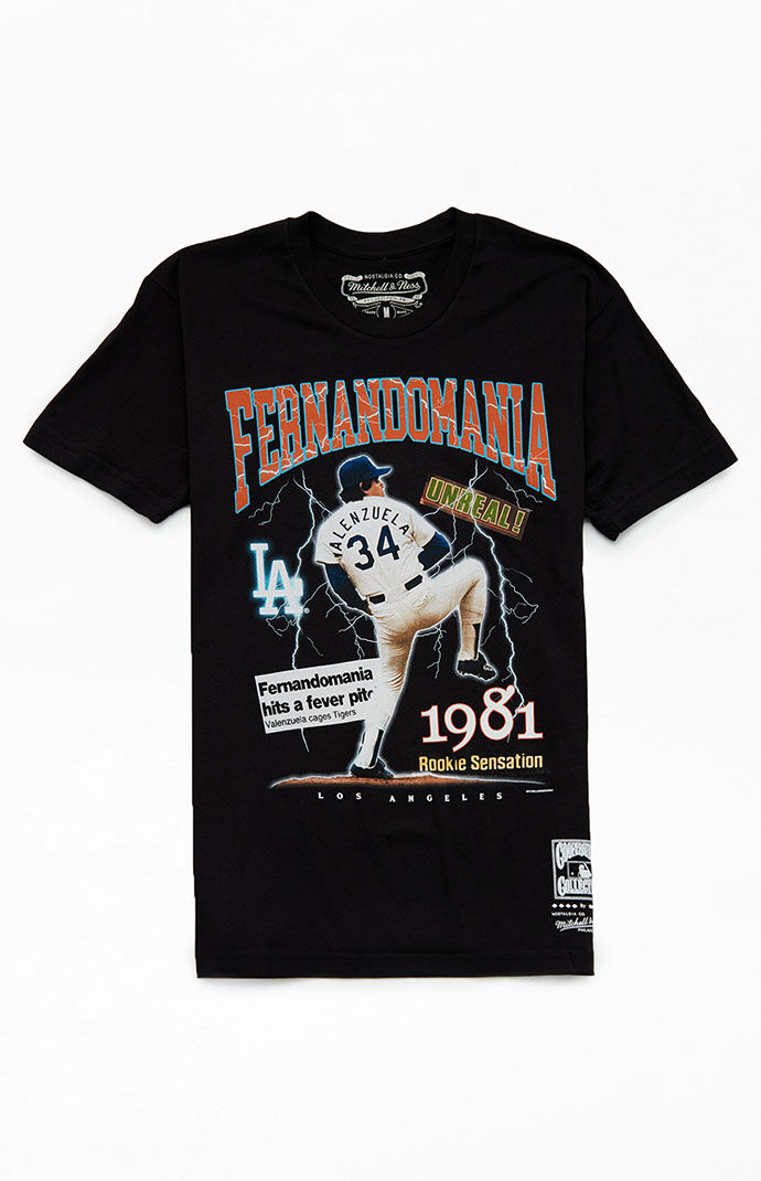 Mitchell Ness LA Dodgers Fernandomania T Shirt PacSun