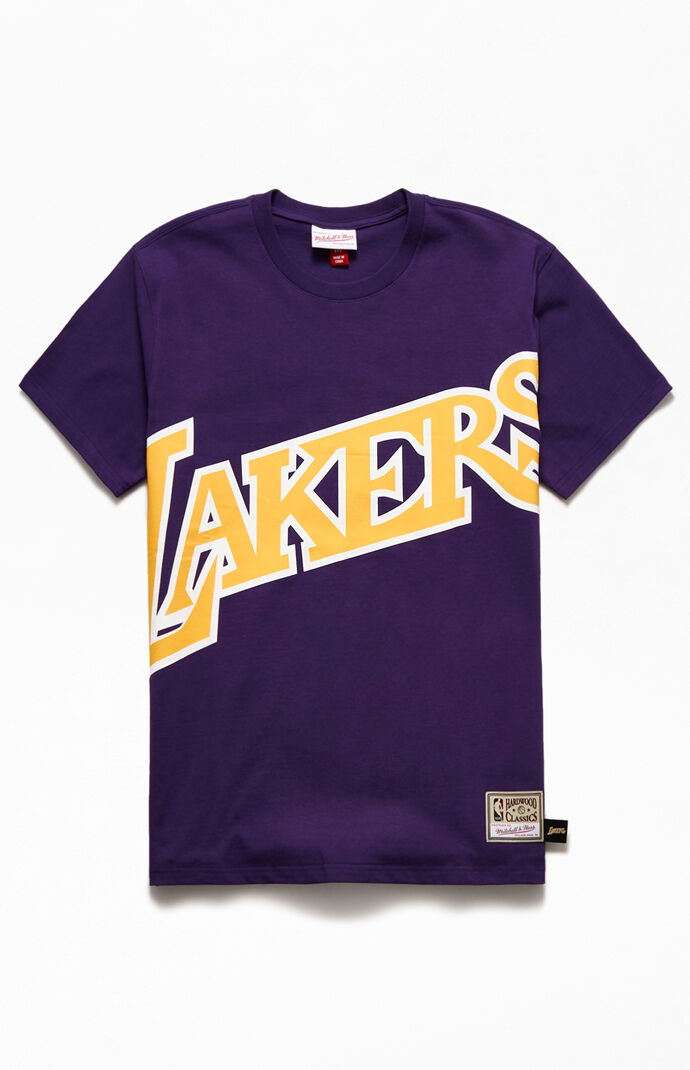 Mitchell Ness Big Face Lakers T Shirt Pacsun