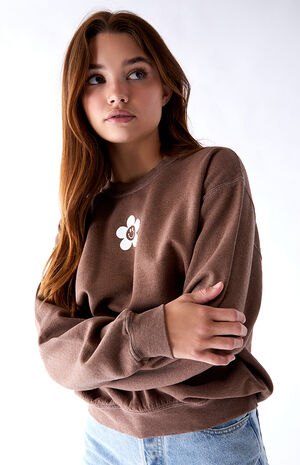 Daisy Smiley Crew Neck Sweatshirt image number 1