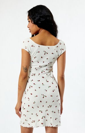 Ditsy Pointelle Mini Dress image number 4