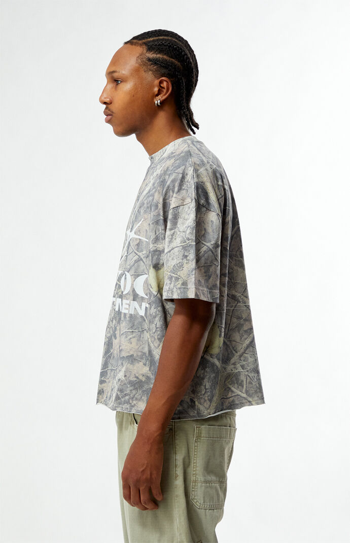 Pacsun Havoc Camo Cropped Boxy T-Shirt