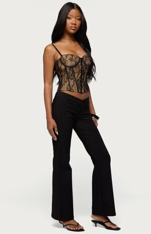 Alyce Crossover Flared Pants image number 4