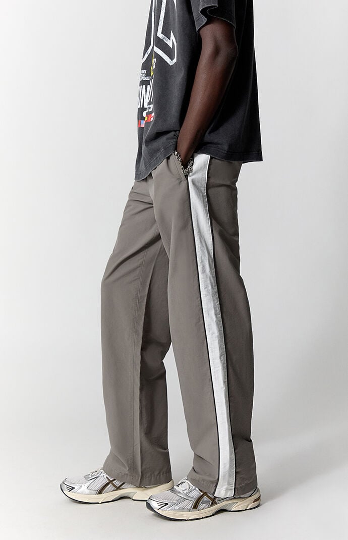 Pacsun Gray Brodie Baggy Track Pants