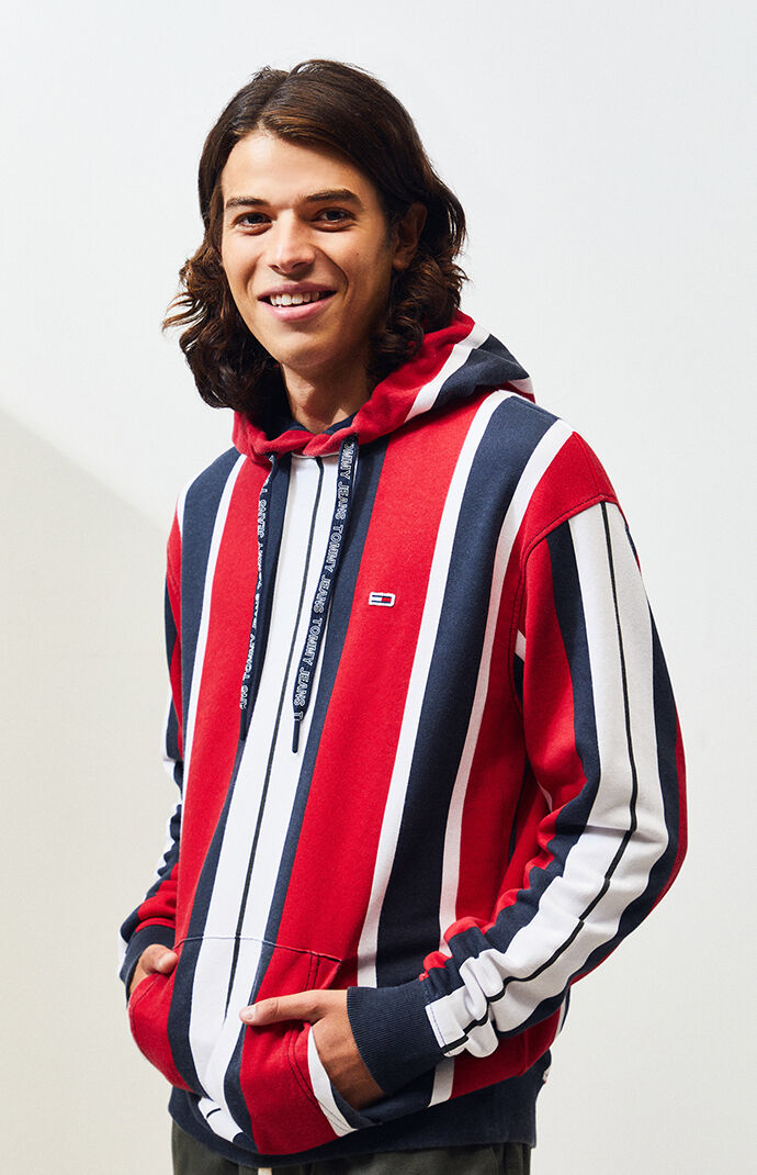 tommy jeans striped sweatshirt