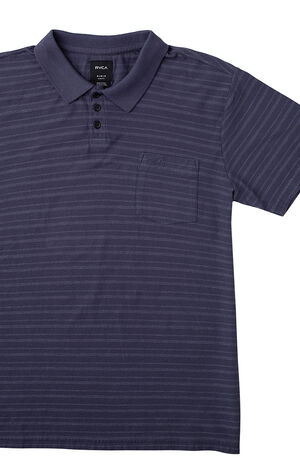 Blue PTC Texture Striped Polo Shirt Blue PTC Texture Striped Polo Shirt image number null