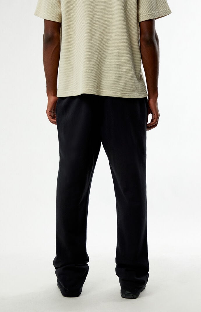 Pacsun Washed Black Terrain Straight Leg Sweatpants