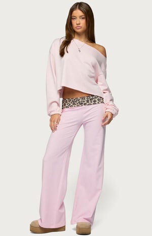 Leopard Fold Over Pants image number 4